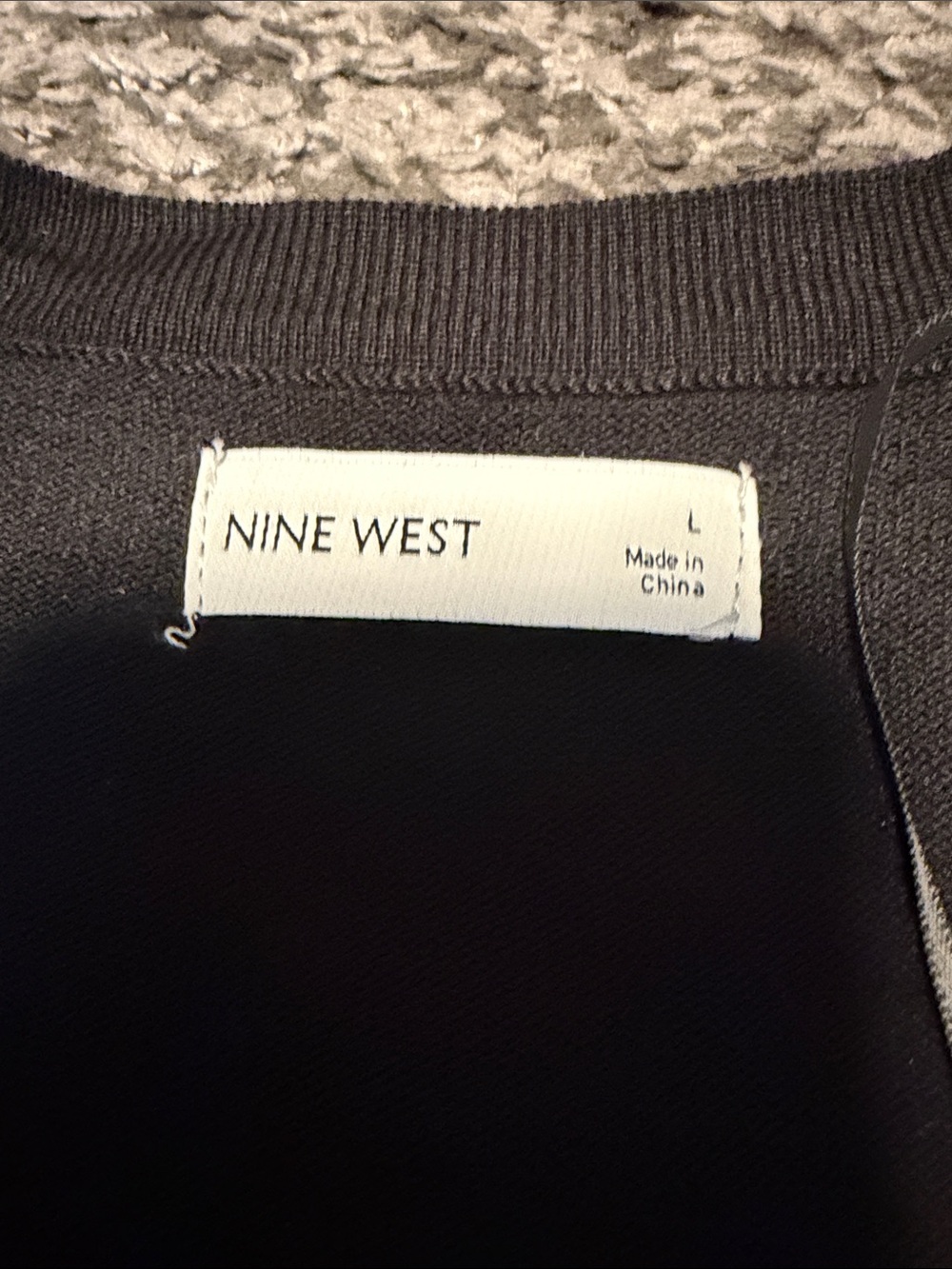 Kohl’s Nine West Essential Cardigan, black, size L NWT! - Picture 2 of 6